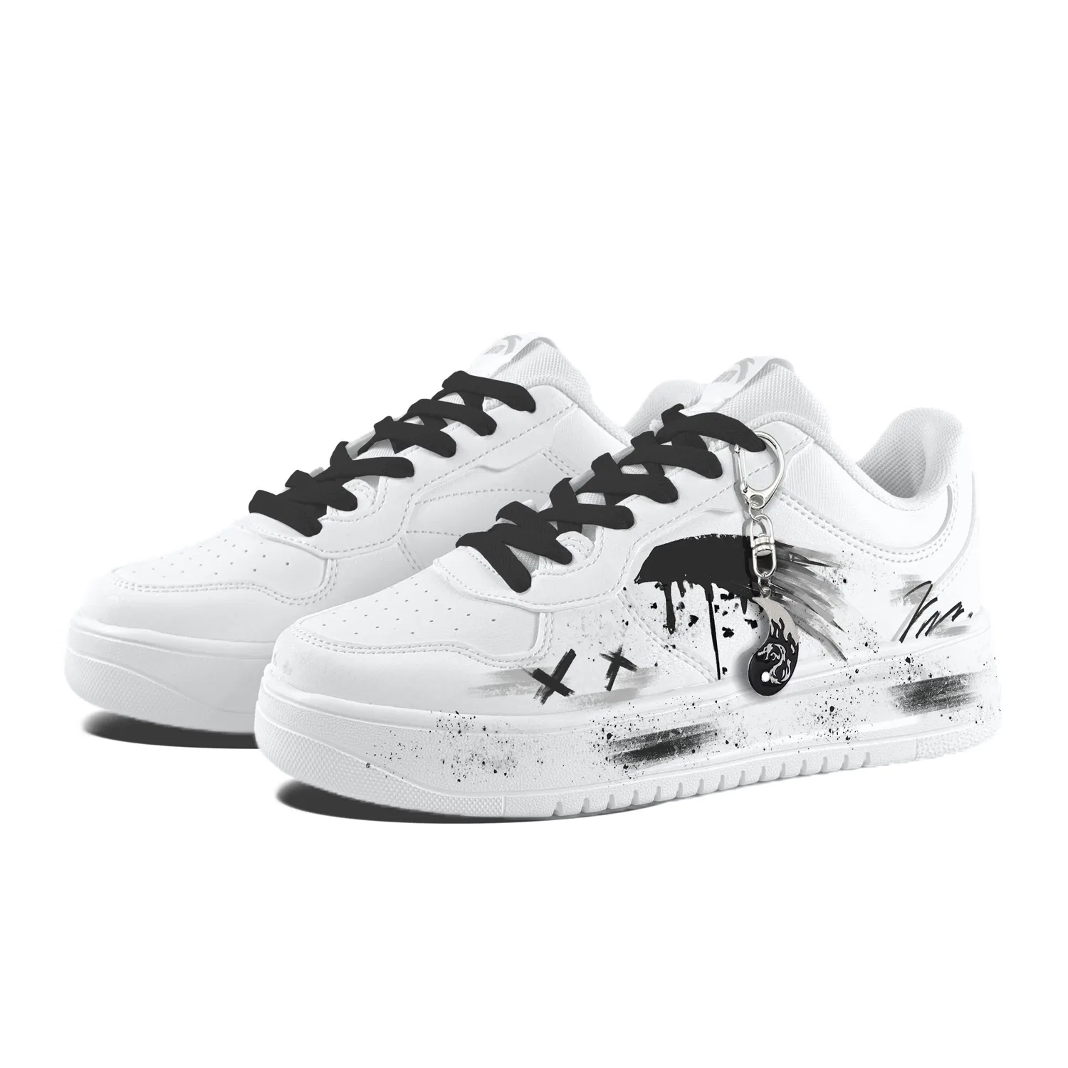 Кроссовки скейтерские Ink Splatter ANTA White — фото 4