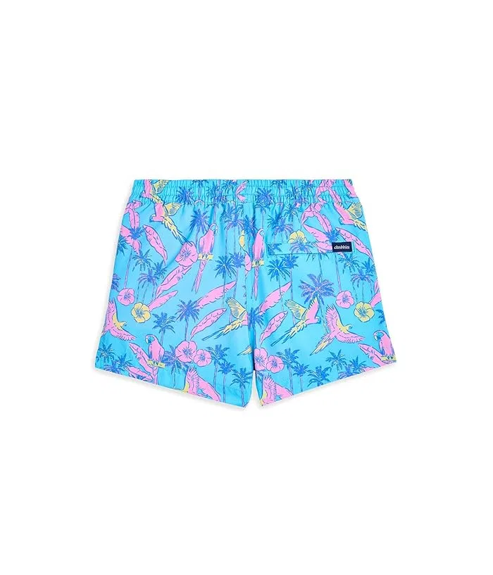Плавки The Flock Parties Lined Swim Trunk Chubbies Kids, Turquoise/Aqua/Pattern Based — фото 2