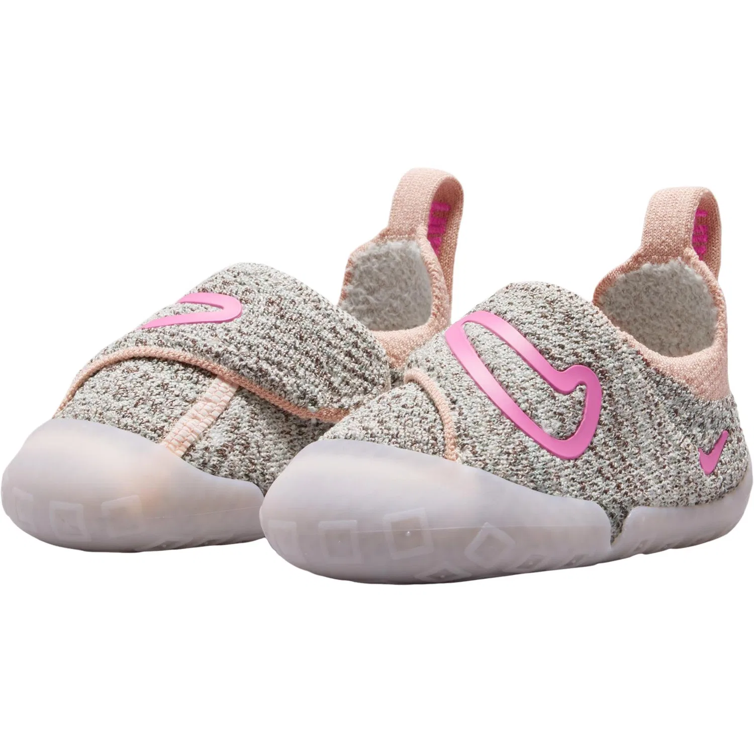 Кроссовки для малышей Nike Swoosh 1 Low Top Heather Gray Pink — фото 4