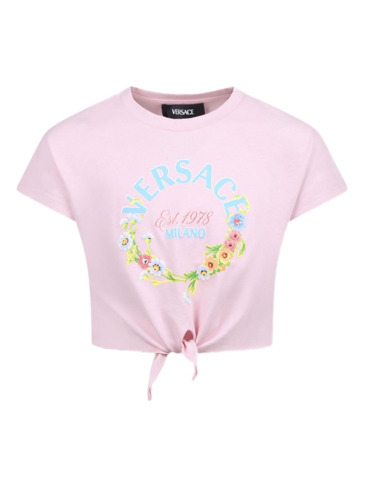 

Футболка с логотипом Versace Kids, розовый