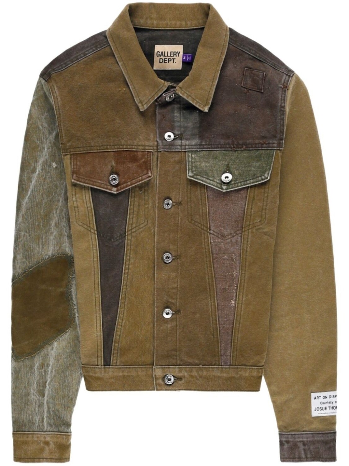 

Джинсовая куртка Andy в технике пэчворк GALLERY DEPT., зеленый