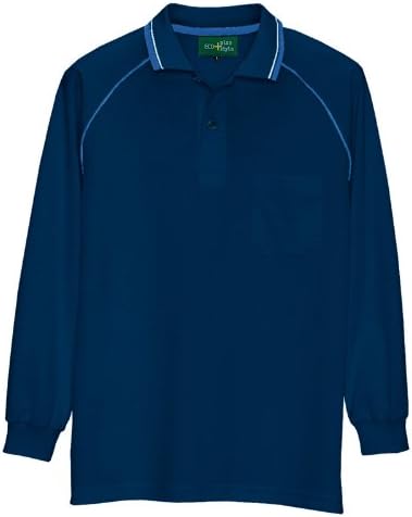 

Антистатическая рубашка-поло с длинными рукавами Aitoz, темно-синий