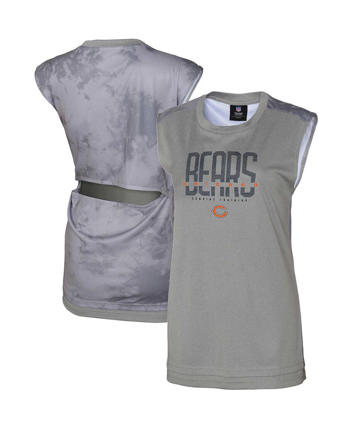 

Женская серая майка Chicago Bears No Sweat Outerstuff, серый