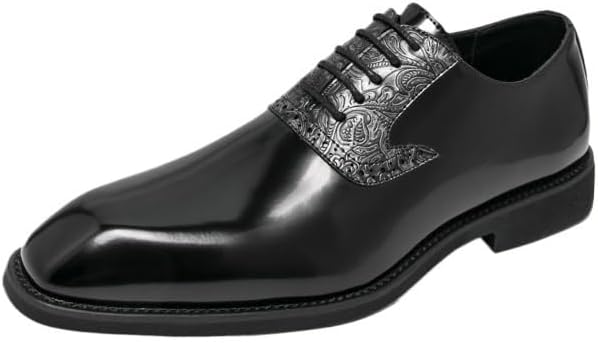 

Мужские кожаные туфли, повседневные деловые кожаные оксфорды дерби, шнуровка, без застежки, для вождения, комфортные, для вечеринок, свадьбы Zestrelax, черный