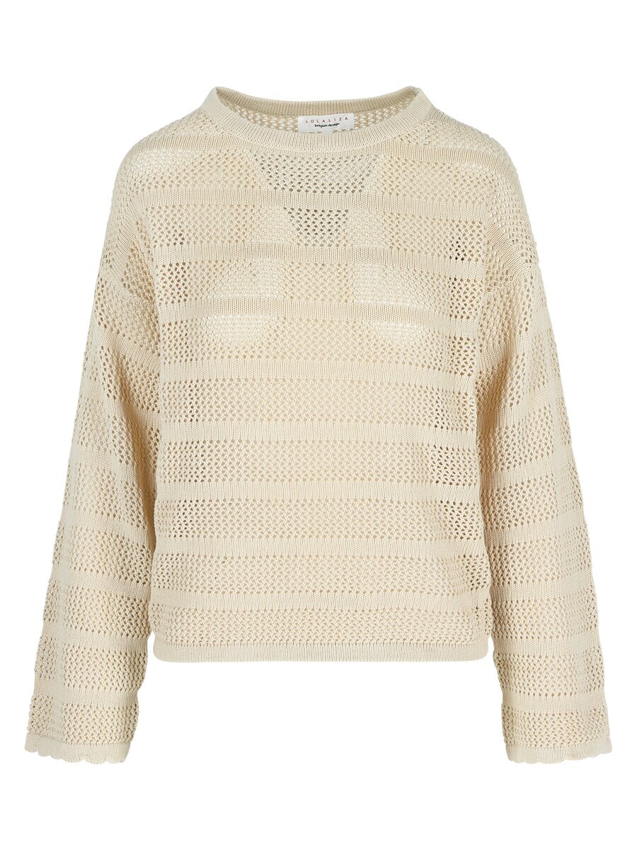 

Тонкий вязаный свитер LolaLiza Sweater, светло-бежевый