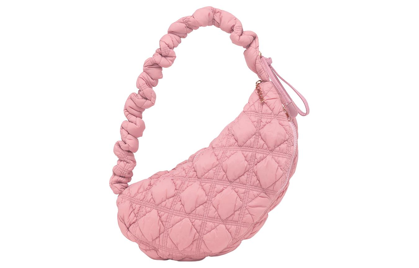 

CARLYN Нейлоновая портативная сумка через плечо, Cream Pink