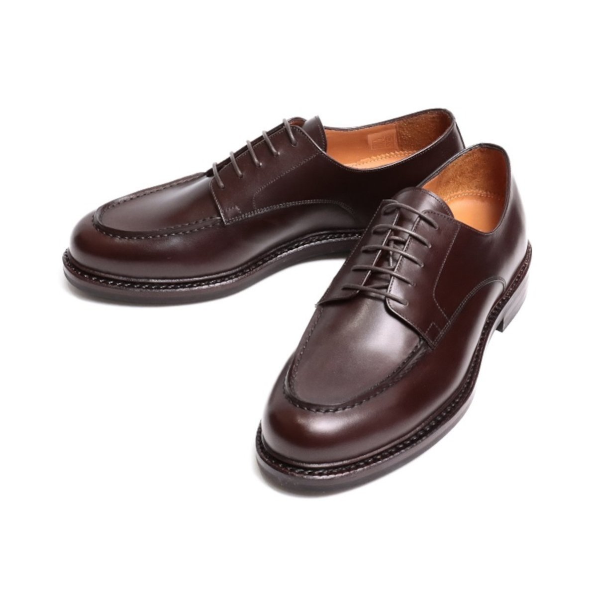 JALAN SRIWIJAYA 99030 Мужские туфли с U-образным вырезом и подошвой Dainite Jalan Sriwijaya, DARK BROWN — фото 2
