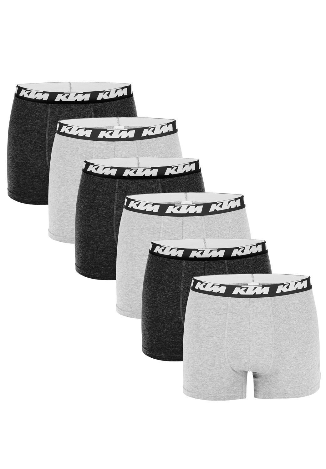 

Боксеры KTM s Pack X2 Man Cotton 6P, цвет Dark Grey/Light Grey