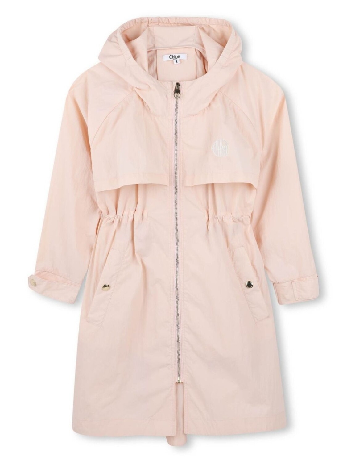 

Chloé Kids ветровка с капюшоном, розовый