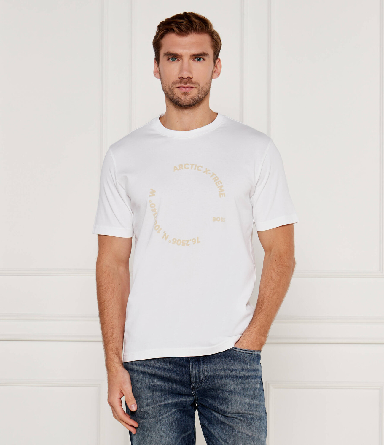 

Футболка BOSS GREEN Regular Fit, белый