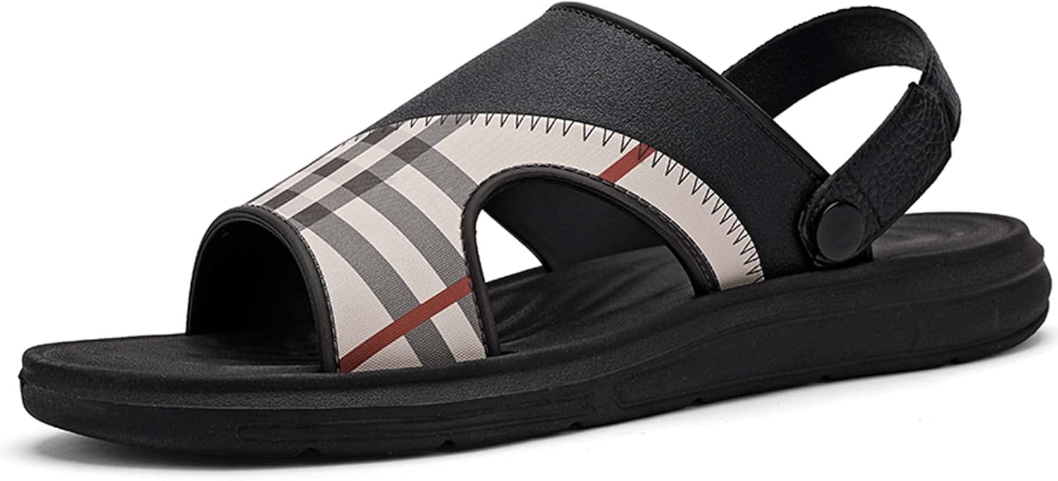 

Мужские сандалии тапочки пляжные сандалии мягкая подошва двойного назначения для наружного использования антискользящие дышащие удобные мягкие легкие Generic, светло-коричневый