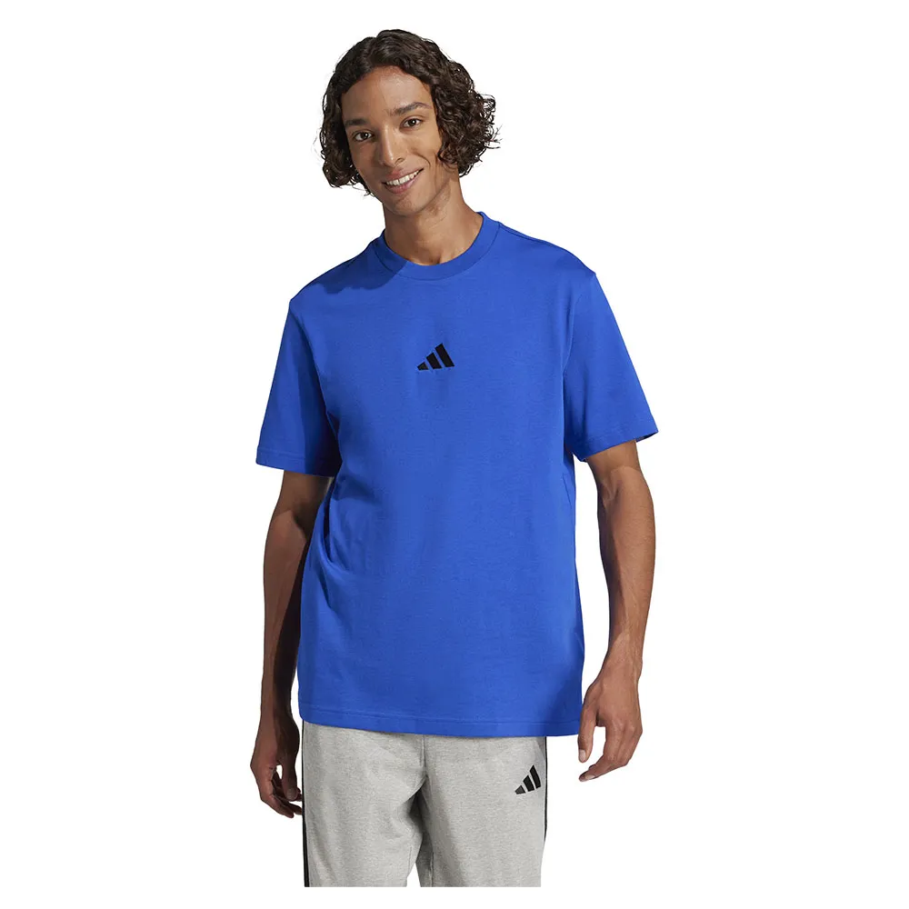 

Футболка с коротким рукавом adidas Essentials Small Logo Single Jersey, синий