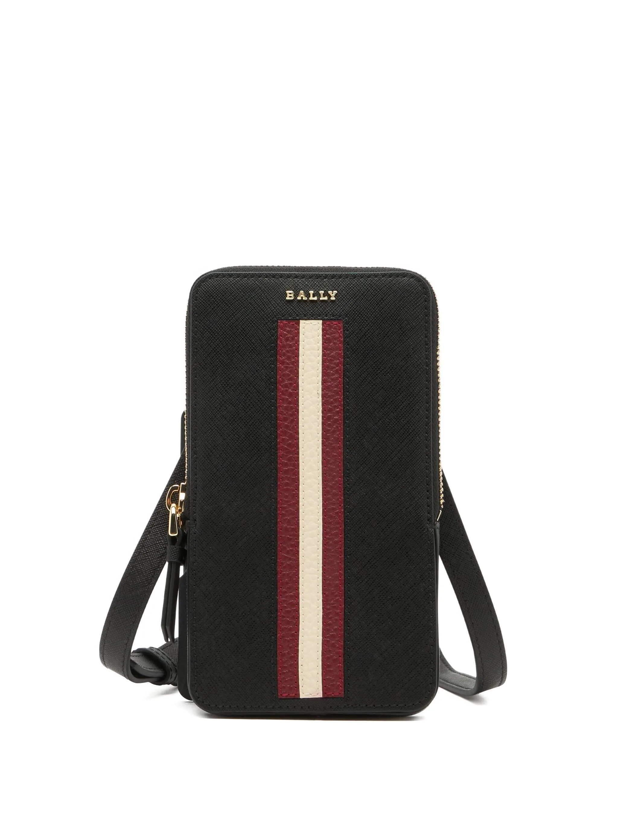 

Сумка для телефона с тиснением Bally, черный