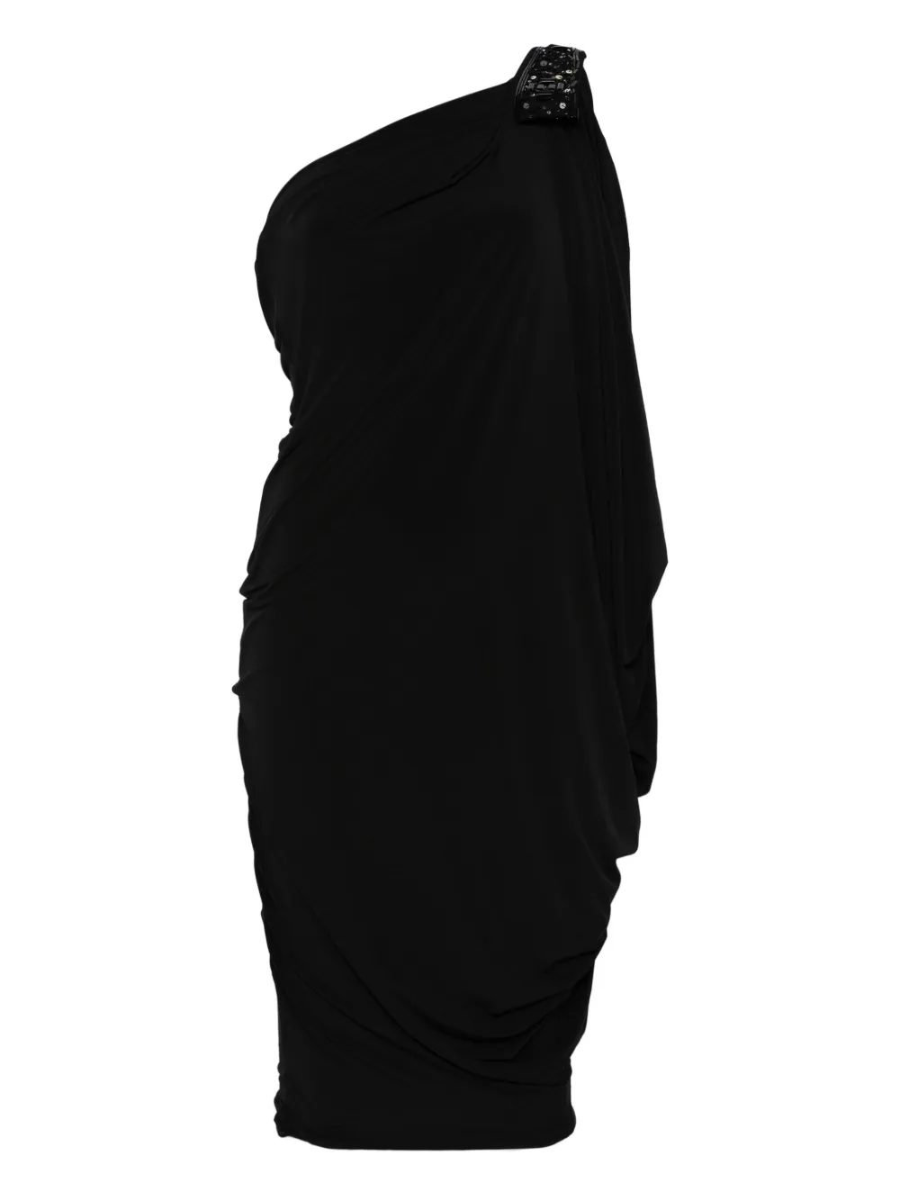 

Платье на одно плечо с пайетками Gemy Maalouf, черный