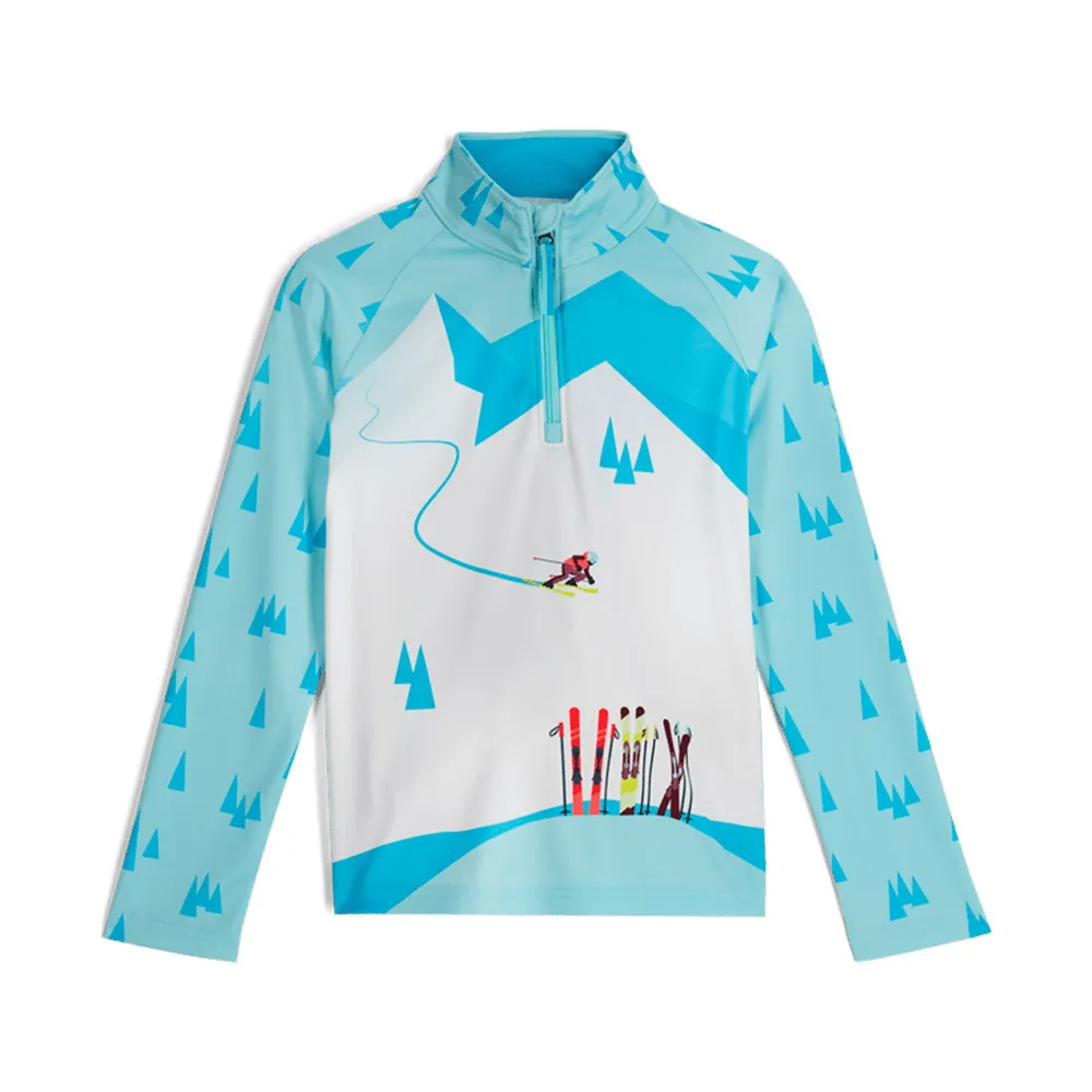 

Флис Spyder Surface half zip, синий