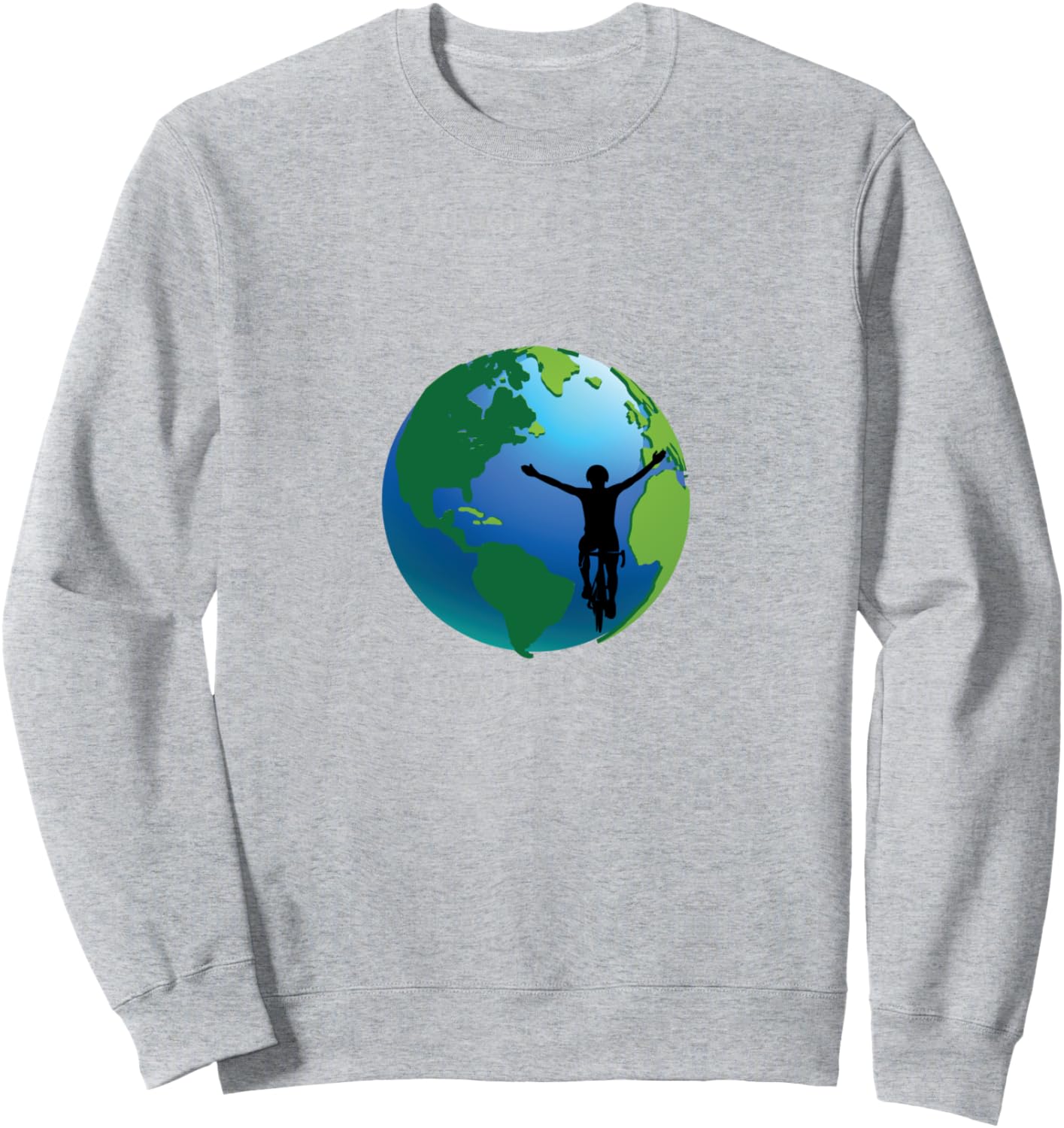 

Толстовка ко Всемирному дню велосипеда Green Cycling Adventure, серый