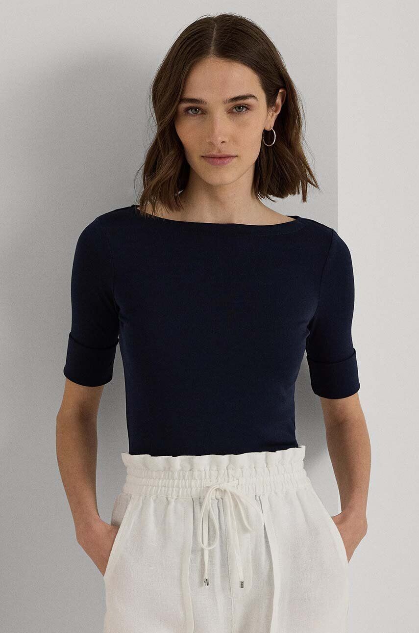 

Футболка Лорен Ральф Лорен Lauren Ralph Lauren, темно-синий