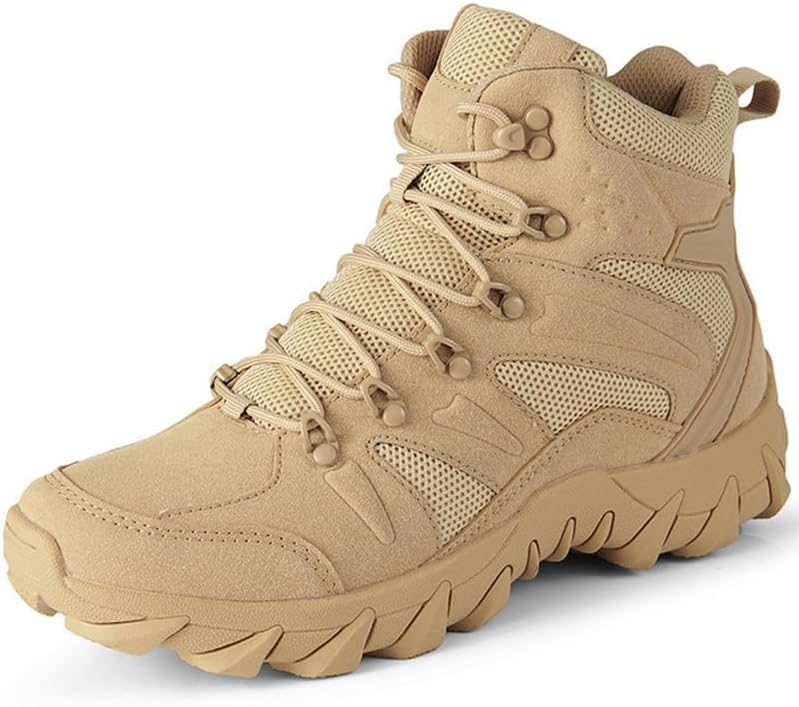 

Мужские военные тактические ботинки, боевые ботинки 15 см, легкие армейские ботинки с боковой молнией, мотоциклетные ботинки Cysksn, Sand