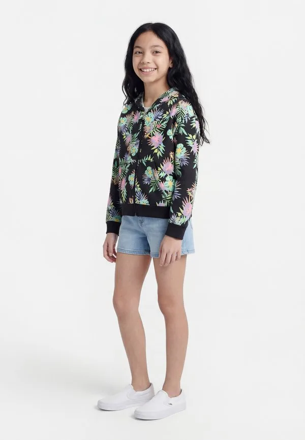 Толстовка на молнии "двадцать пять" разноцветная/черная Roxy, Multi-Coloured/Black