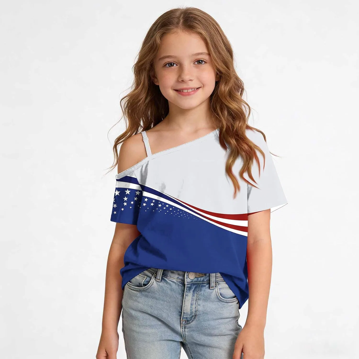 Футболка детская Patriotic Graphic Tees Zzalalana, мультиколор14 — фото 2