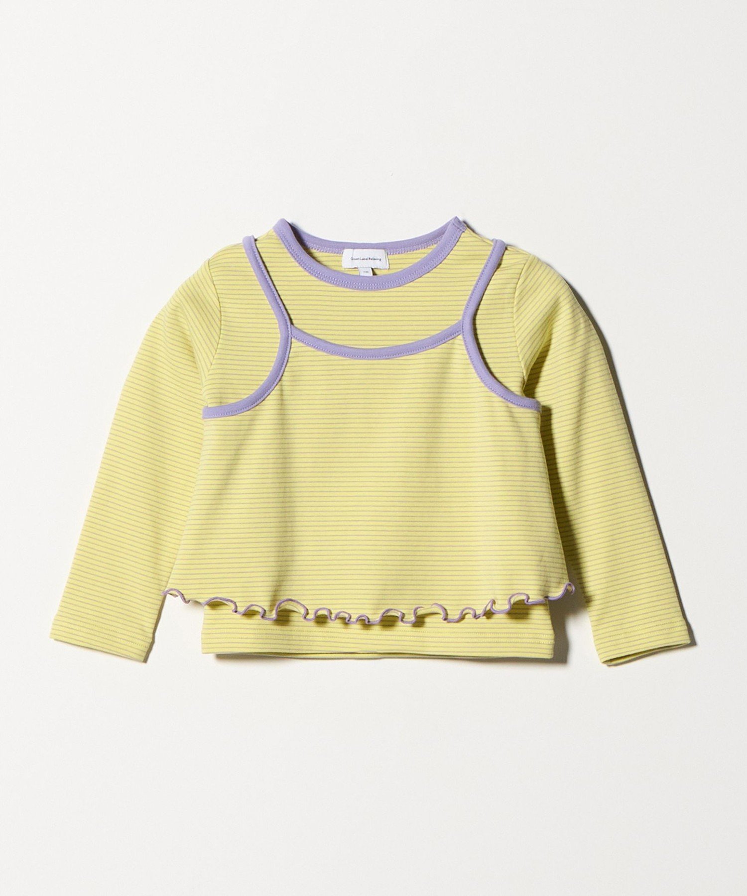 Полосатая футболка + комплект из майки и топа / Детский размер 100-130 см UNITED ARROWS green label relaxing, YELLOW