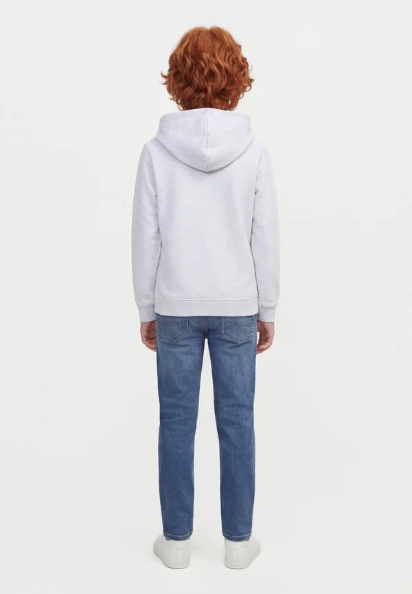 Толстовка на молнии с логотипом jjcollege Jack & Jones Junior, White Melange — фото 2