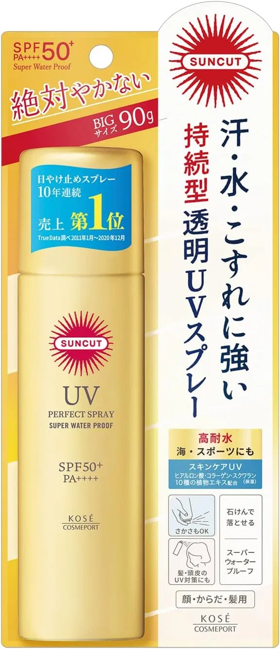Солнцезащитный спрей Kose Suncut Perfect UV Spray, без отдушки, 90 г Kose Cosmeport — фото 2