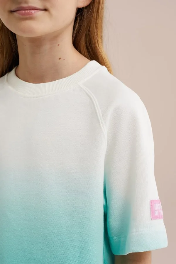 Простая футболка We Fashion, Turquoise — фото 2