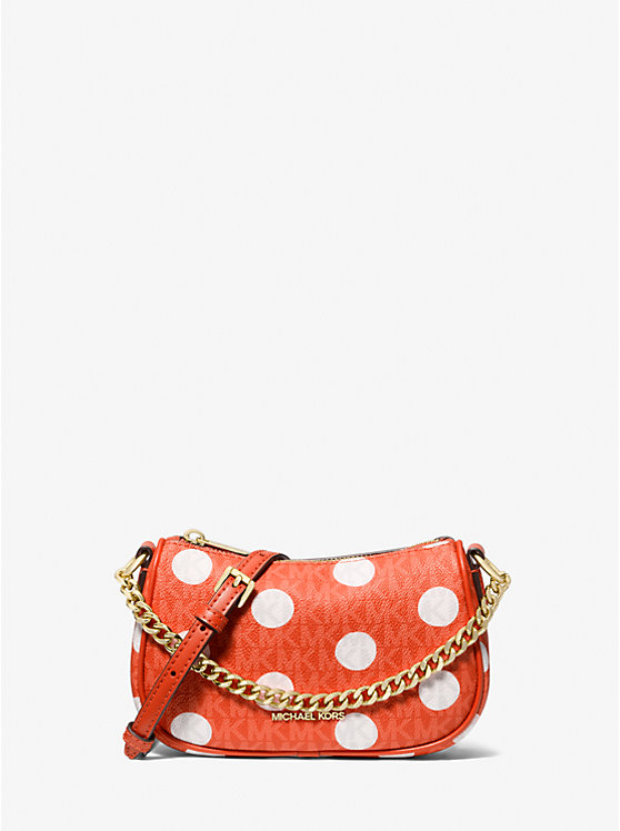 

Маленькая клатч Carmela в горошек и фирменный логотип Michael Kors, красный