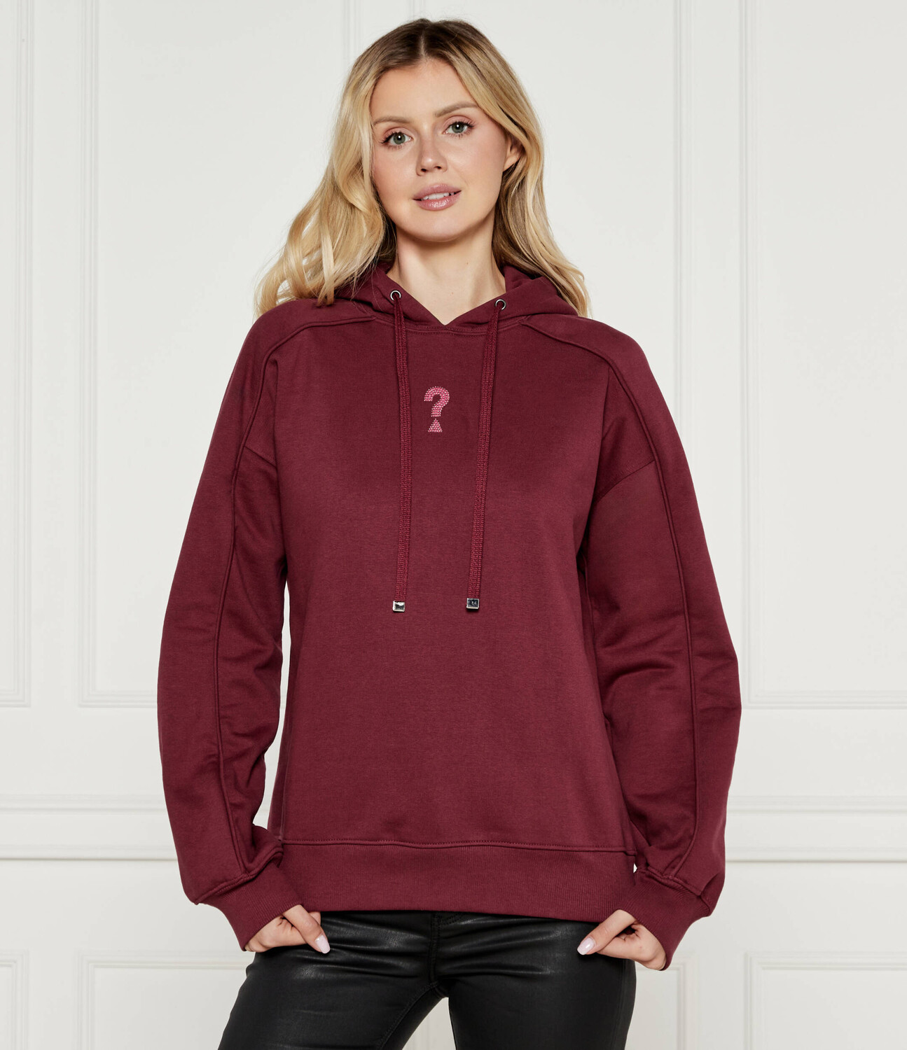 

Толстовка GUESS ROSES Regular Fit, бордо