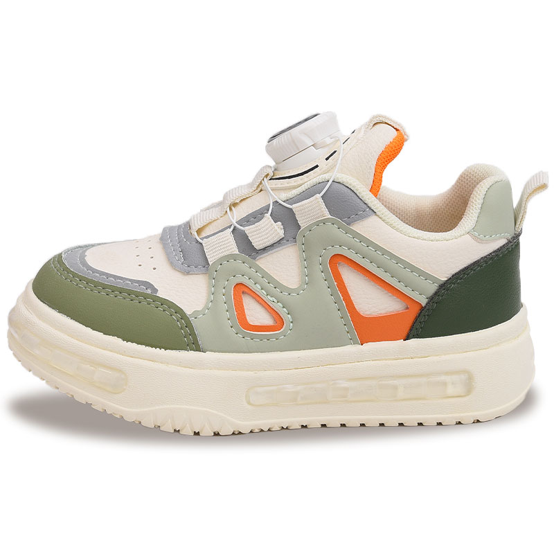 

Скользоустойчивые амортизирующие износостойкие дышащие низкие детские скейтбординг кроссовки Budding, бежевый