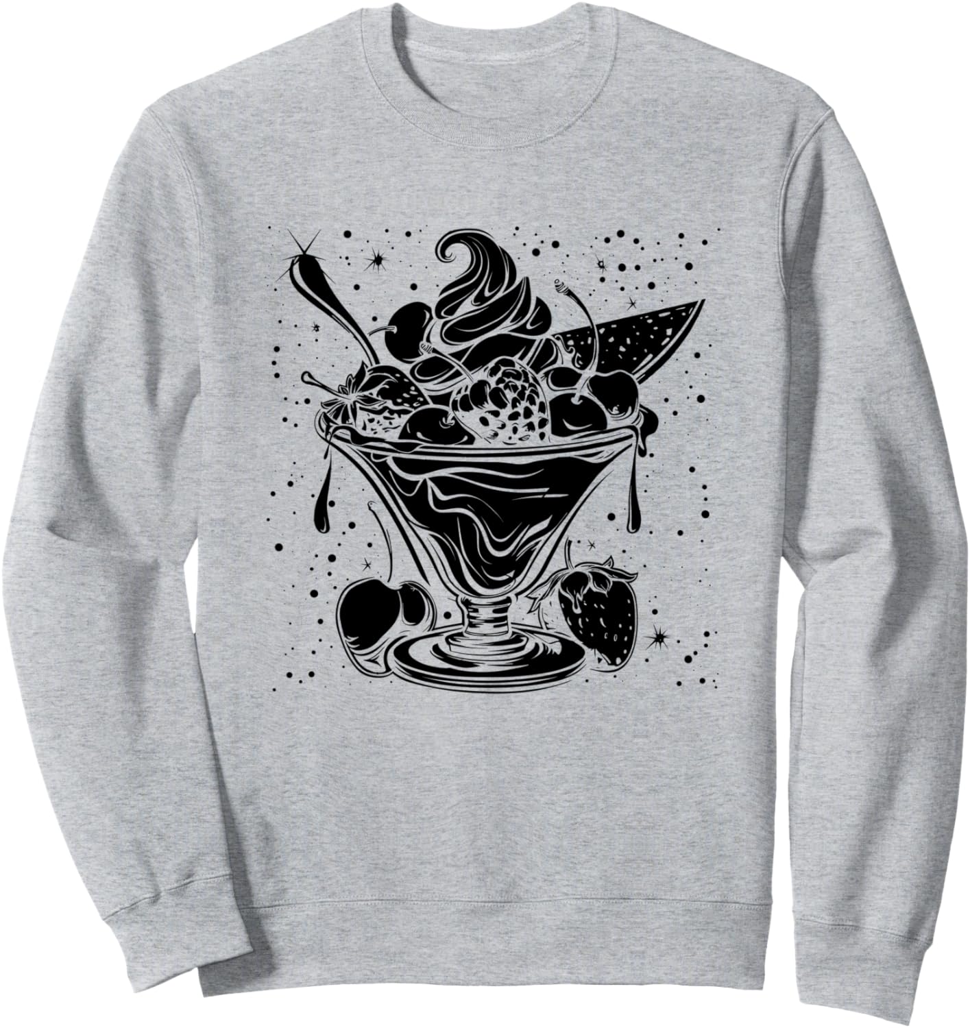 

Толстовка с рисунком мороженого с топпингами Sundays T-Shirt And Gift, серый