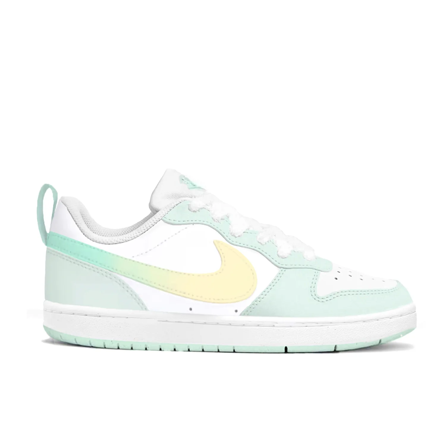 Nike Кроссовки для скейтбординга Court Borough Mint Lime с амортизацией и устойчивостью к истиранию, низкие, бирюзовые — фото 3