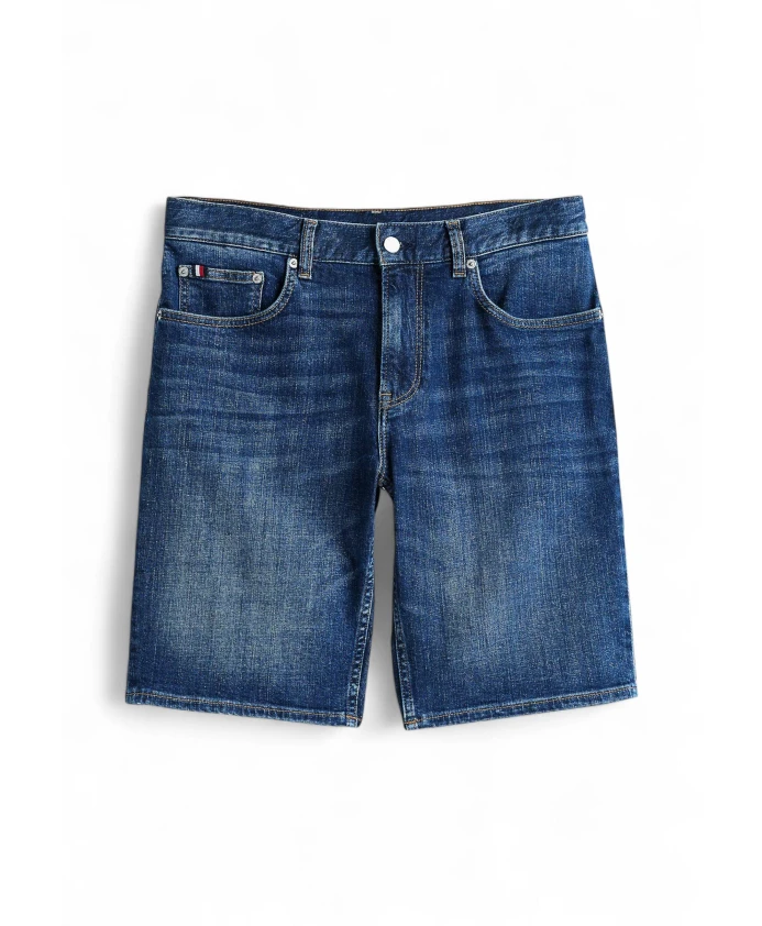 

Бруклинские выцветшие узкие джинсовые шорты Tommy Hilfiger, синий