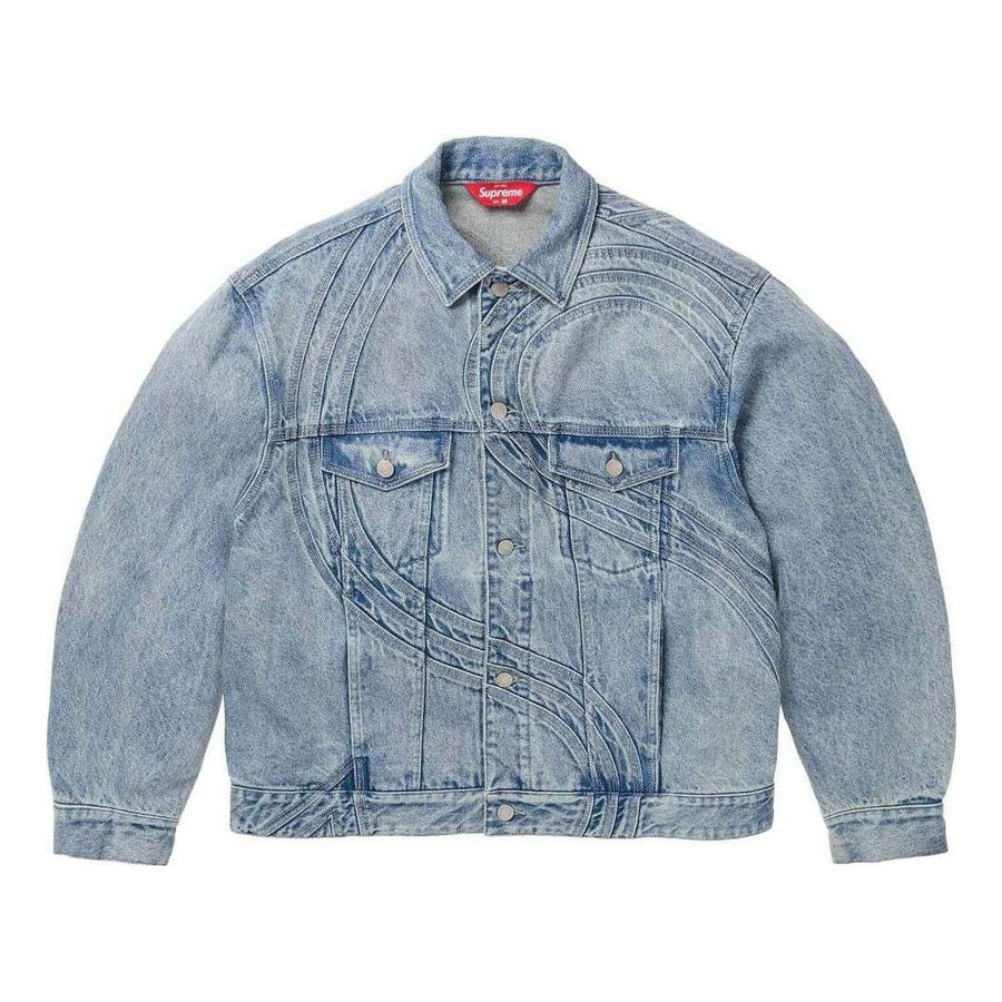 

Куртка Supreme S Logo Denim Trucker Jacket 'Teal'