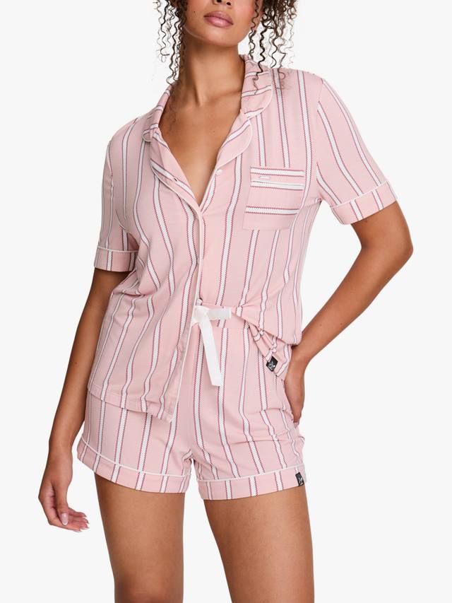 

Комплект пижамы Stripe Bamboo Rich Shorty Pretty You London, Blush