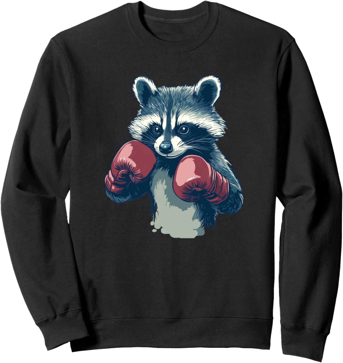 

Спортивные перчатки-«рулетки» из енота для любителей бокса. Толстовка Boxing Raccoon, черный