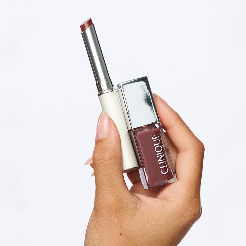 Масло для губ и щек Pop Lip and Cheek Oil многофункциональное для губ и щек Clinique, atspalvis nude honey 7 мл — фото 4