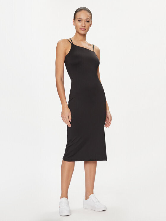 

Летнее платье приталенного кроя Tommy Jeans, черный