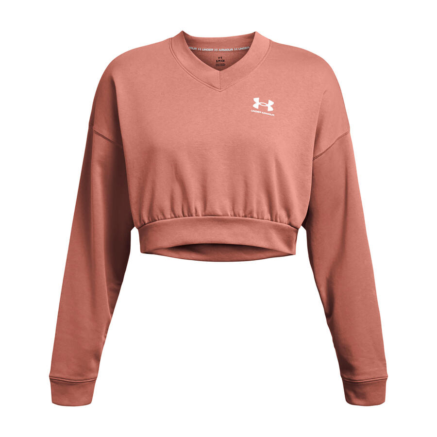 

UNDER ARMOUR Женская тренировочная толстовка Under Armor Rival Terry Os Crop Crew
