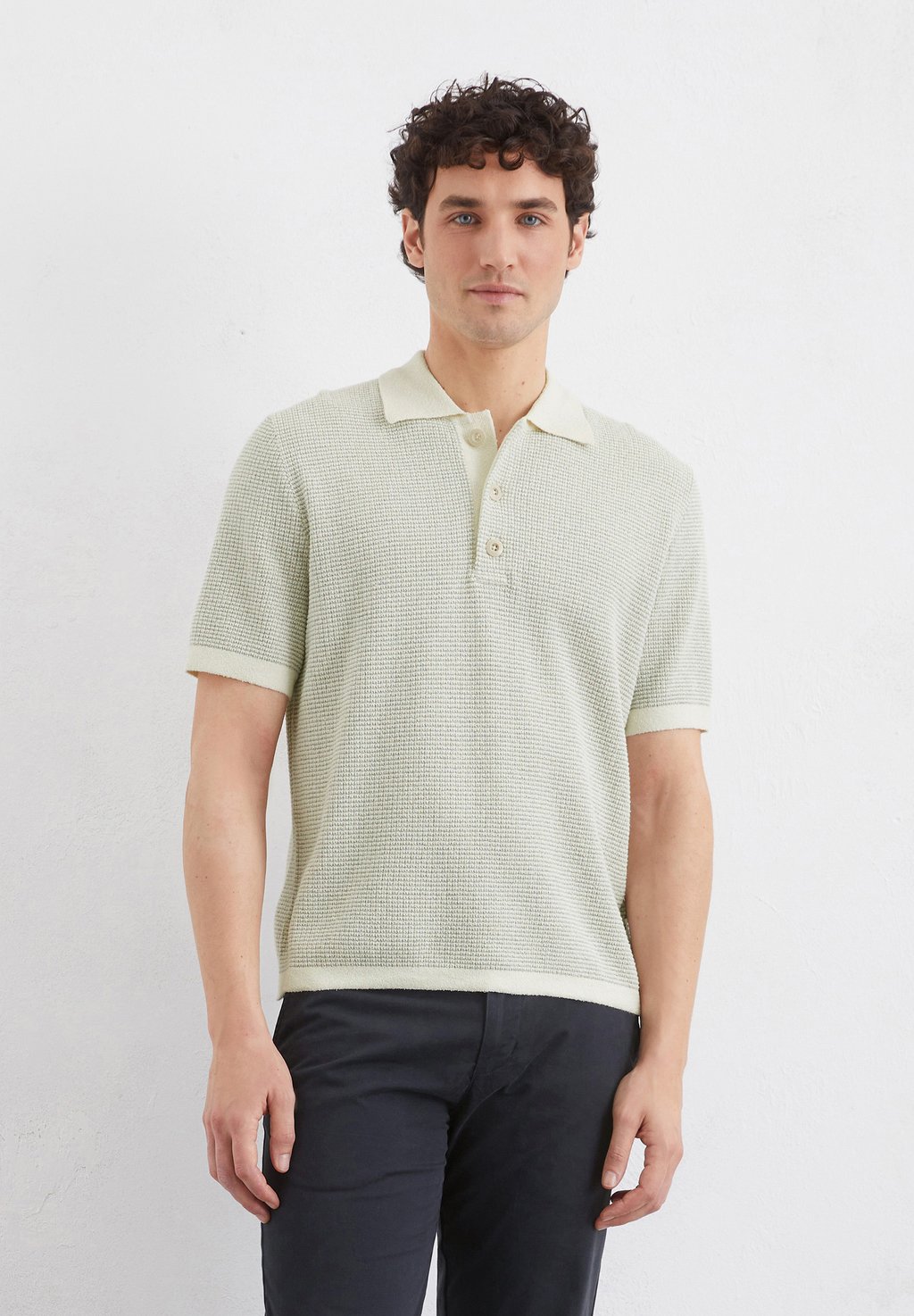 

Поло SHORTSLEEVE STRUCTURED Marc O'Polo, слоновая кость