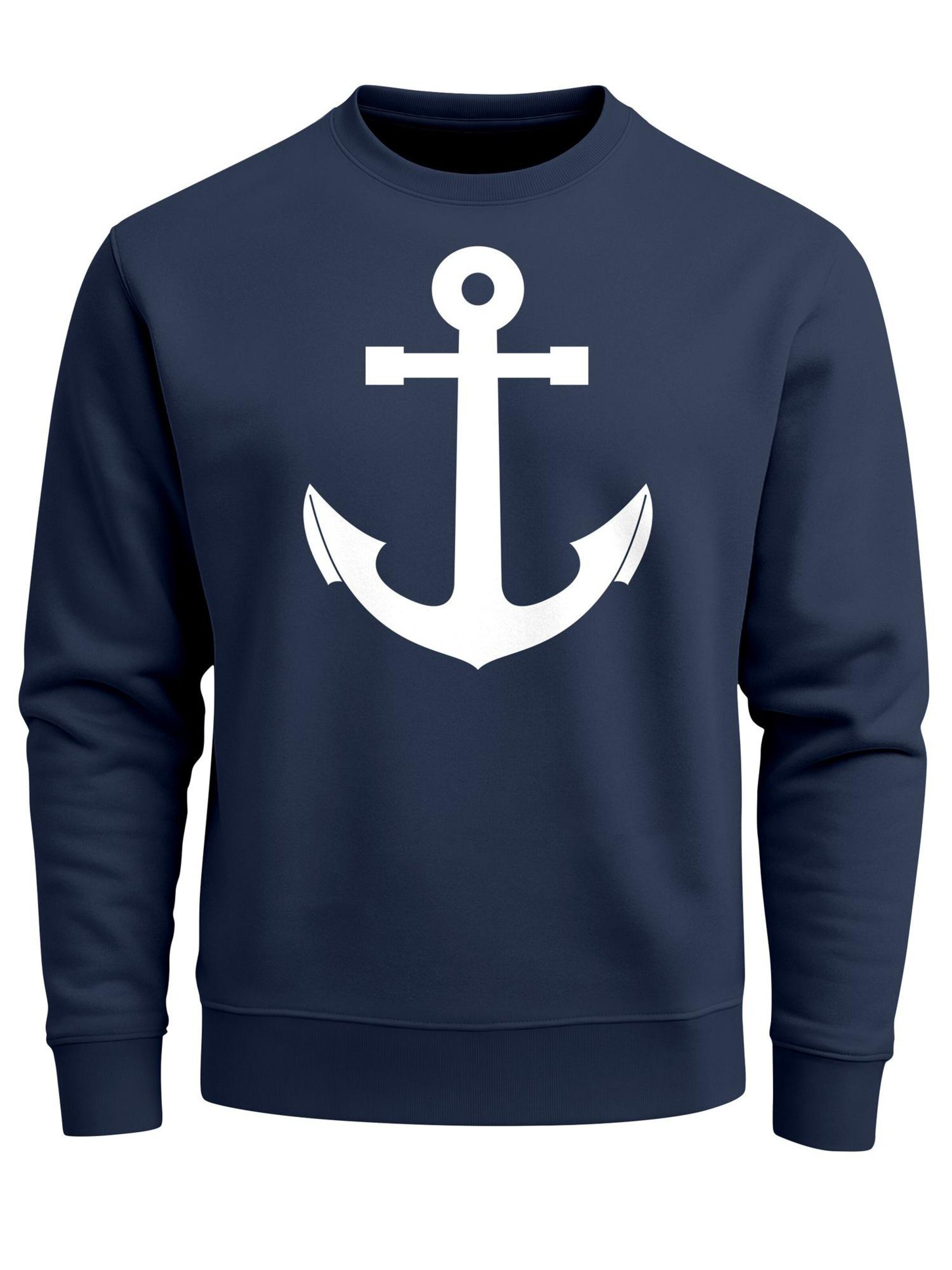 

Neverless Свитшот 'Anker V2' в цвете Navy