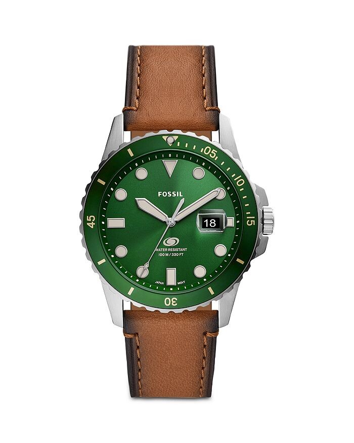 

Часы Fossil Blue, 42 мм, зеленый