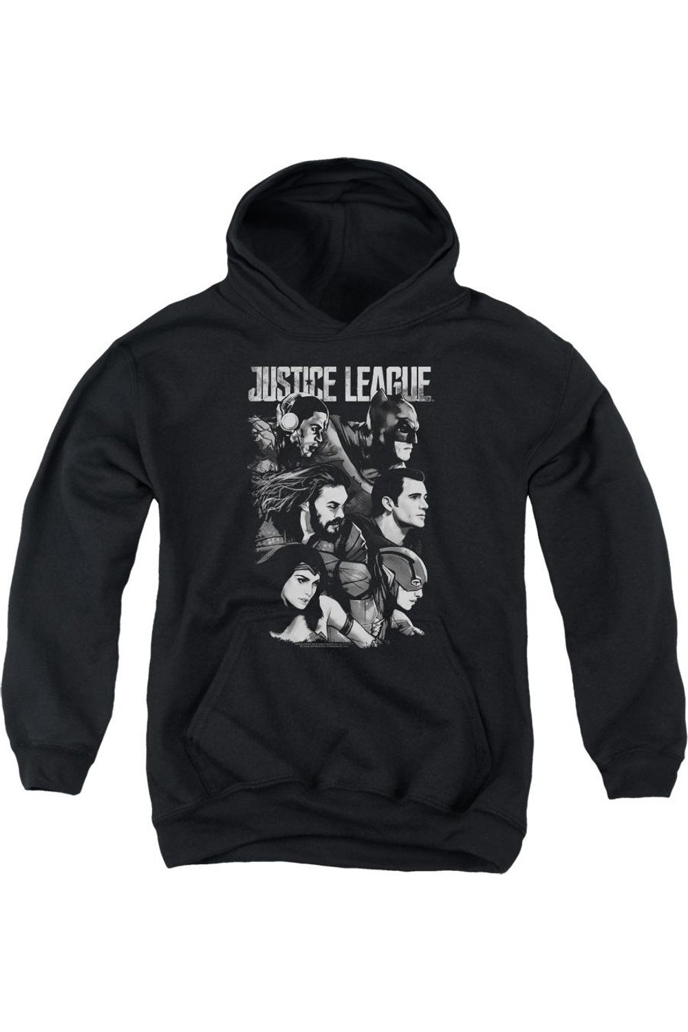 

Толстовка с капюшоном Justice League Movie Pushing Forward Youth Gildan, черный