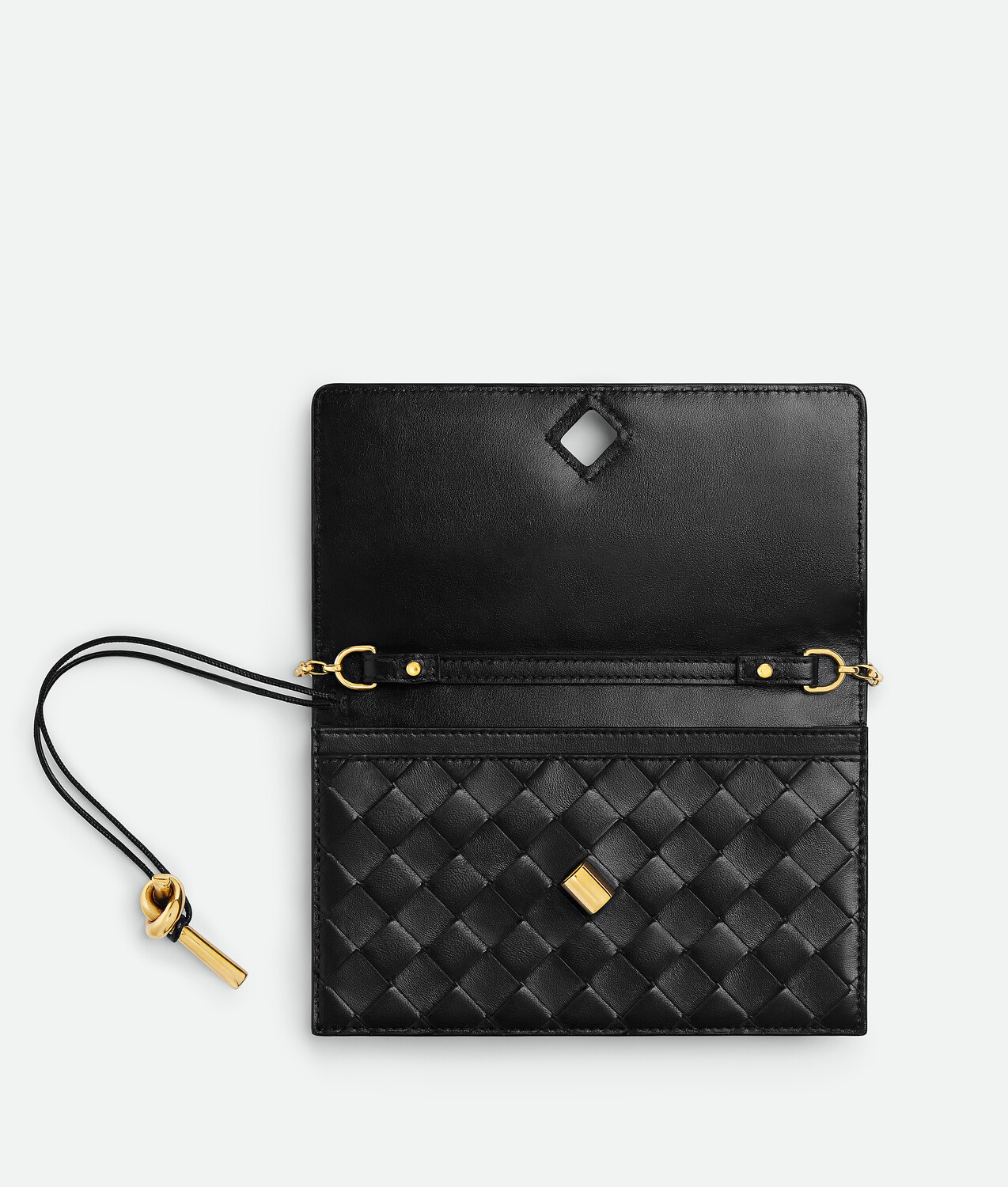 Andiamo wallet on chain BOTTEGA VENETA, черный — фото 3