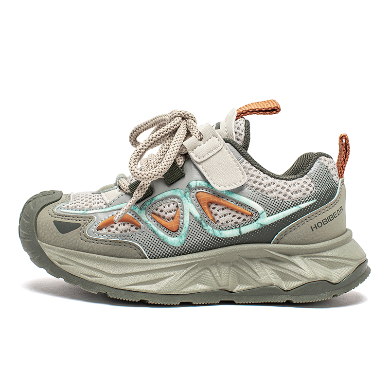 

Низкие повседневные кроссовки с амортизацией и износостойкостью для детей HOBIBEAR, зеленый