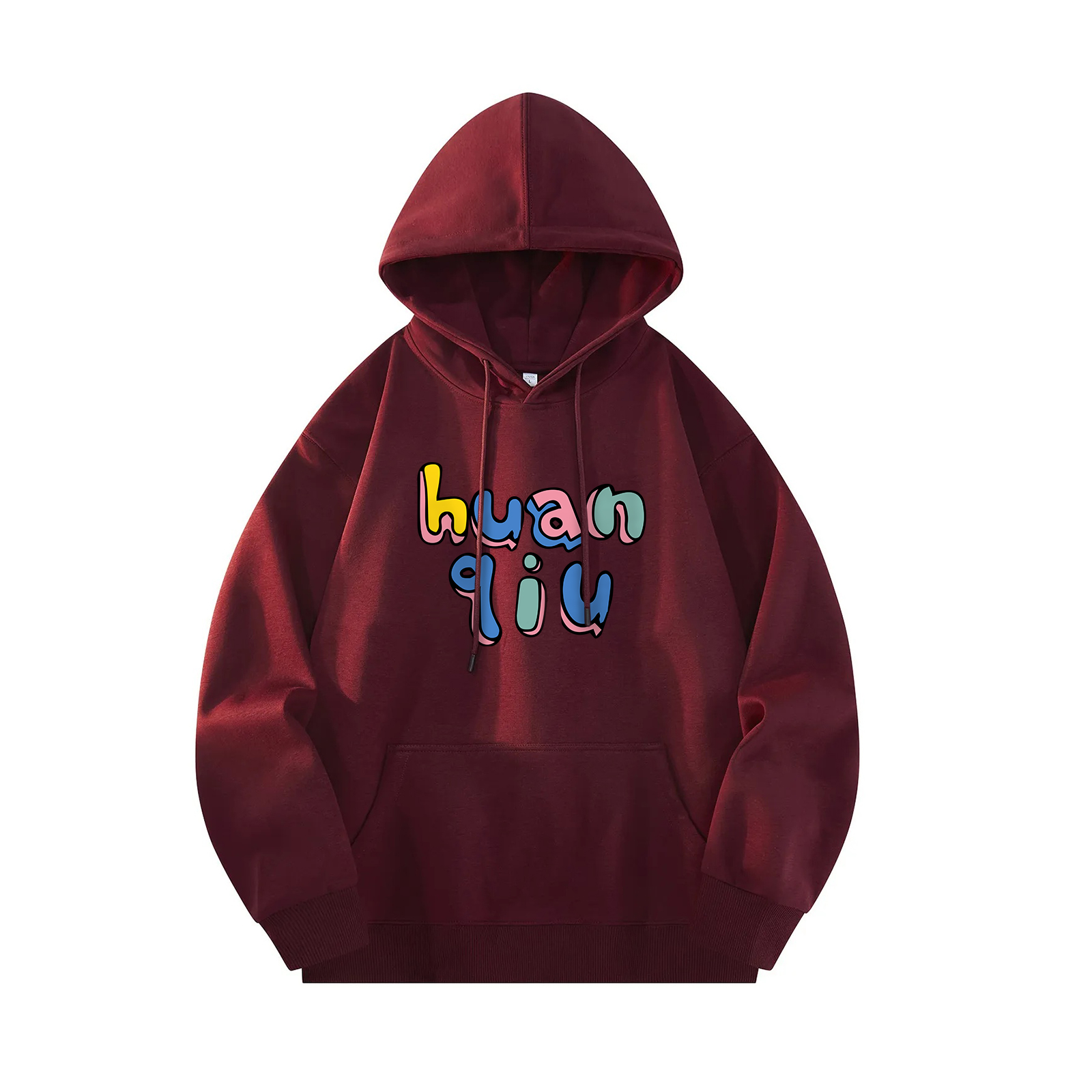 

Толстовка Unisex Hooded Moderate Heavyweight HUANQIU, burgundy