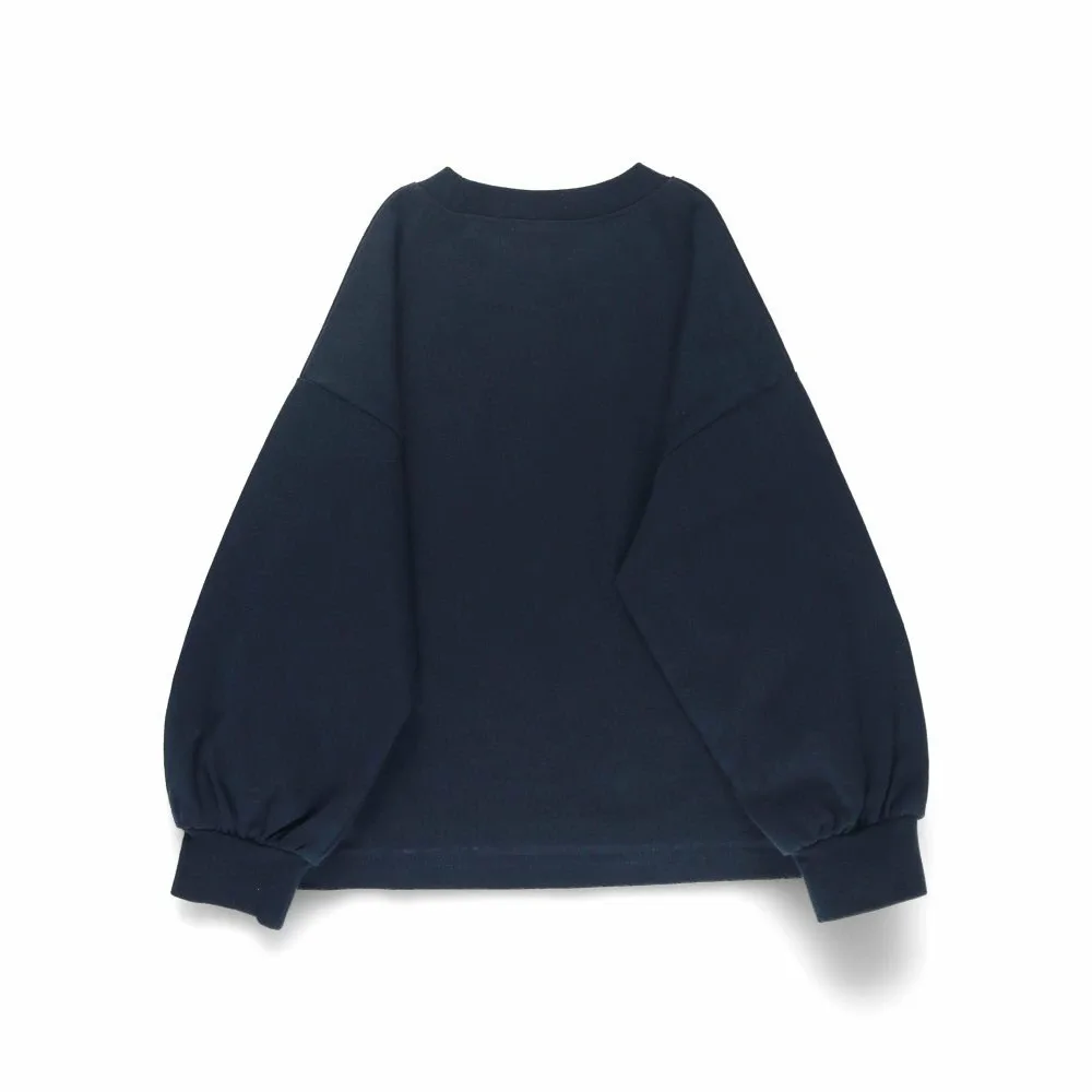 Канеко Ая / Футболка с длинными рукавами свободного кроя Branshes, Navy blue — фото 4
