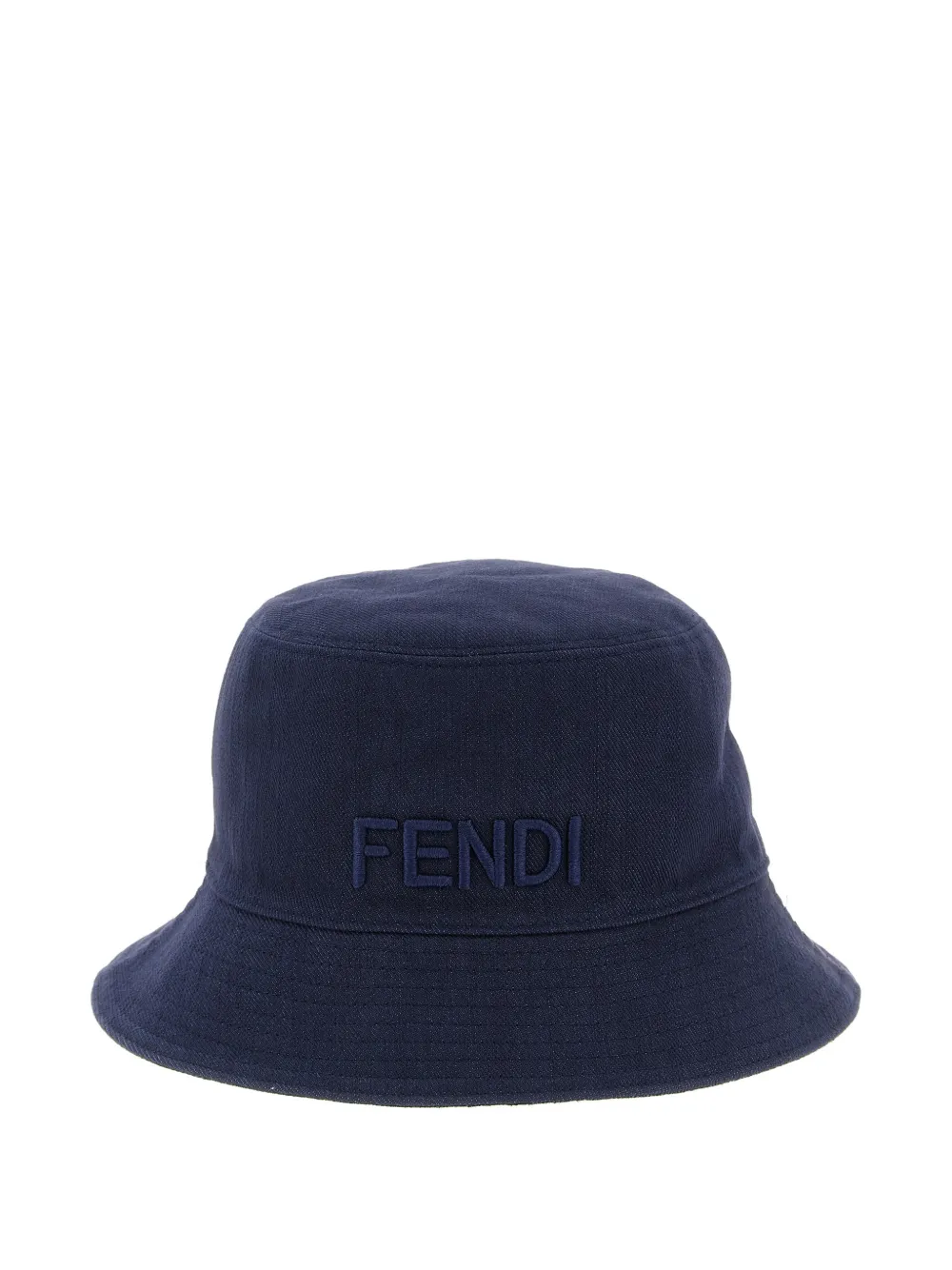

Двусторонняя панама с вышитым логотипом Fendi, синий