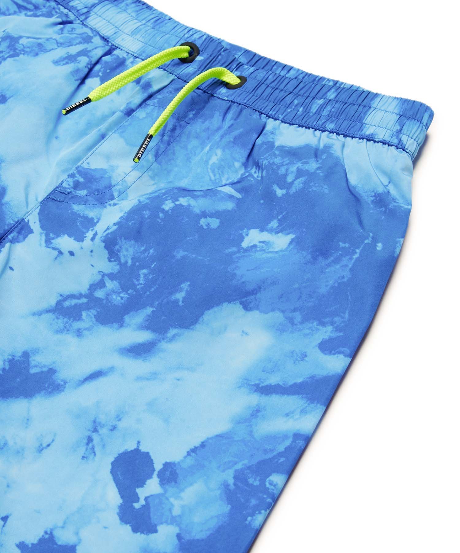 Детские и подростковые купальники DIESEL с одним фирменным логотипом, Blue Camo — фото 3
